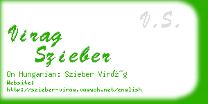 virag szieber business card